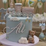 Baby boy Train Cake