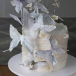 Blue Butterflies Cake