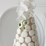 Orchid Grace Macaron Tower - Image 2