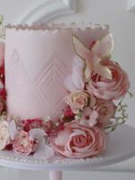 Pink Flowers Cake - Image 2