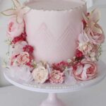 Pink Flowers Cake