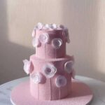 Pink Flowers Cake