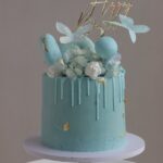 Blue Butterfly Bliss Cake