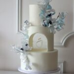 Blue Blossom Elegance Cake