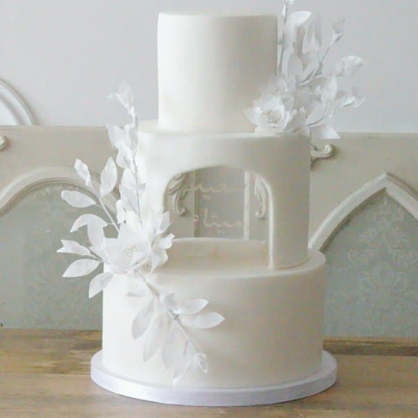 White-Flowers-Wedding-Cake-1.jpg White Flowers Wedding Cake - Image 1