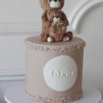 Teddy Bear Brown Cake