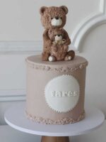 Teddy Bear Brown Cake